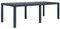 AUVYI Gartentisch Anthrazit 220x90x72 cm Kunststoff Rattan-Optik Bierpong Tische Küchentisch Biertisch Beistelltisch Klein Dining Table Pokertisch Campingtisch Buffettisch Multifunktionstisch