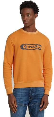 G-Star Herren Destroyed G Logo Washed Sweatshirt Sweatshirt