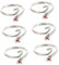 STOBOK 6St Häkelring Fingerverzierung verstellbares Stricken Häkelschlaufe Ringe schäkel Garnführungsring Strickring Koreanische Version Zubehör Schwanzring häkeln Fadenführung Legierung