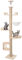 RUYICZB Modern Wooden Floor-To-Ceiling Cat Tree Tower with Natural Sisal Scratching Post Cat Condo, Height 90-96Inch Activity Center Cat Climbing Tower for Kittens & Large Cats