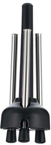 ibasenice Klarinettenständer Faltbar Metall mit Kunststoffkappen Dreibein Stativ für Flöte Oboe und Saxophon Tragbarer Holzblasinstrumentenhalter für Musiker und Schüler