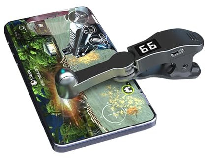 Auto Clicker für Telefon, Automatischer Bildschirm Clicker, Autoclicker Tapper Maschine, Automatischer Bildschirm-Clicker, simulierter Finger, kontinuierliches Klicken, geeignet für Spiele, Schwarz