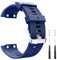 Bracelet Compatible avec Garmin Forerunner 35/30, Bracelets de Remplacement en Silicone pour Garmin Approach S10 avec 6 Vises et 2 Tournevis (Bleu)