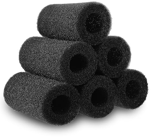 6 Stück Aquarium Filterschwamm,Vorfilter-Schwamm Aquarium Filter Zubehör,Fisch Tank Filterschwamm Filter Schutz,Verhindert das versehentliche Einatmen von kleinen Fischen und Garnelen (75x40mm)