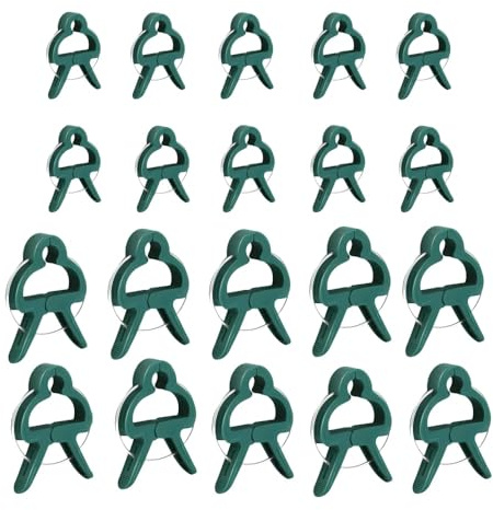 GYWHOOFT 100 Pezzi di Morsetti per Piante rampicanti, Morsetti riutilizzabili per pomodori, Rose, cetrioli e Altri rampicanti (50 Grandi + 50 Piccoli)
