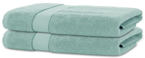 BANANALU 2 Handtücher Set 50x100cm 100% Baumwolle Gästehandtücher Handtuch Mint