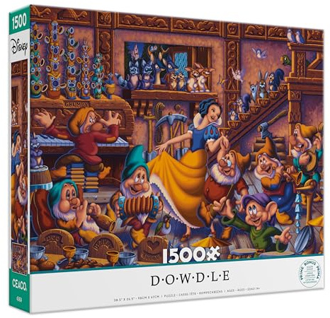 Ceaco - Disney - Dowdle - Schneewittchen tanzt mit den Zwergen - Puzzle mit 1500 Teilen