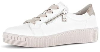 Gabor Damen Low-Top Sneaker, Frauen Halbschuhe,schnürschuhe,schnürer,straßenschuhe,Strassenschuhe,Sportschuhe,Weiss (antikrosa),41 EU / 7.5 UK