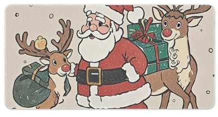 Grand tapis de souris étendu pour gaming - Pour le bureau - 30 x 60 cm - Grand tapis de souris avec base en caoutchouc antidérapant