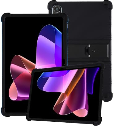 Silicone Tablet Case for Blackview MEGA 2 12 inch Tablet with Full Coverage, Shockproof, Anti-scratch, Adjustable Stand, and Soft Silicone Cover,Black
