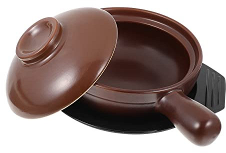 DECHOUS Home Essentials Ceramic Pot French Onion Soup Bowls Stew Pot Household Kitchen Soup Acid and Alkali Resistance