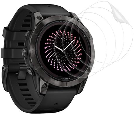 Camokia 4 Stück,Ultra dünn Schutzfolien für Garmin Fenix 7X Solar Panzer,Premium Blasenfreie Tempered Glass für Garmin Fenix 7X Solar Panzerfolie Displayschutz,Anti-Fingerprint Blaulichtfilter