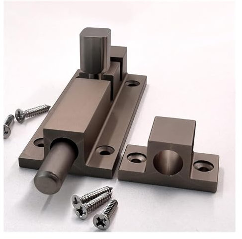 Slide Bolt Gate Latch, Gate Bolt,Garden gate Lock, Professional Lock Picks Sliding Window Door Catch Lock Bolt Latch Barrel Home Gate Hardware &(9cm)