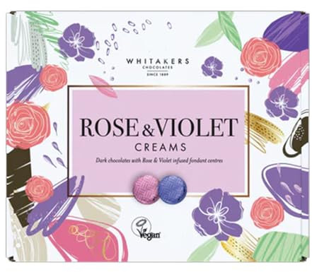 Whiitakker's Assorted Creams – Variety of Flavours Chocolate Selection (6 x Boxes, Rose & Violet Creams 200g)