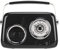 Jectse Altavoz, HiFi Stereo Sound Vintage Radio Altavoz Bindo Ajuste de Manual de Estilo de Moda Old (Black)