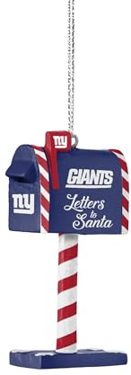 NFL New York Giants Baumschmuck Mailbox Anhänger Ornament Weihnachtsbaum 5051586190970