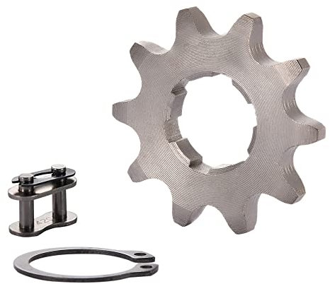 GOOFIT 420 10 17 mm Motor Delantero de Diente de la Motocicleta Piñón de la Motocicleta Placa de retención de la Placa LockerEngine Reemplazo para 50cc 70cc 90cc 110cc Moto Dirt Bike ATV Quad