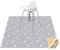 Womumon Estera Splat de 51 para Debajo de la Silla Alta, Esterilla para derrames Lavable Estera antirresbaladiza Antideslizante Resistente al Agua Estrella