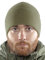 2SBR 2SABERS Fleece-Wintermütze für Herren, Militär-Mütze, Totenkopf-Mütze, olivgrün, SMALL