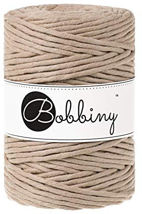 Bobbiny Macrame Cords 5 mm - 100 m Wahl (Sand)