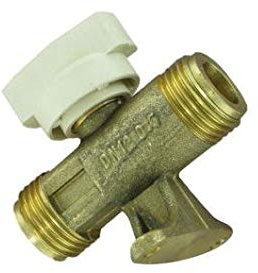 ROBINET DOUBLE MALE 15/21 mm VANNE OUVERTURE FERMETURE CIRCUIT