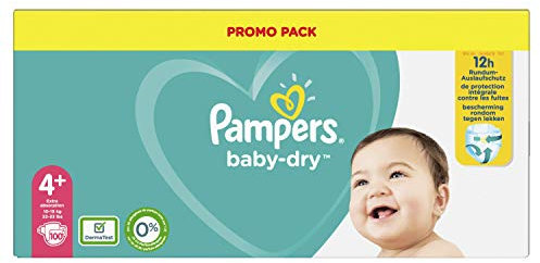 Pampers (Alte Version), Baby Windeln Größe 4+ (10-15kg), 100 Stück