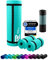 NBR Fitnessmatte Yogamatte 190 x 60 x 1.0 cm Türkis Turquoise Home Training & Outdoor Workout Matte Fitness Yoga Gymnastik Sport Gymnastikmatte Trainingsmatte Turnmatte rutschfest extra-dick Tragegurt