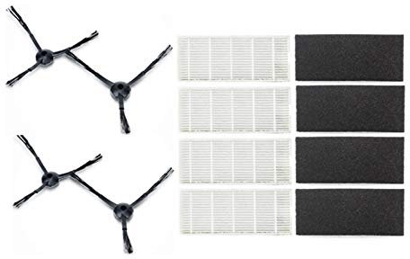 Louu Filtre robot HEPA pour aspirateur latéral, brosse en tissu pour Amibot Animal H2O et aspirateur robot connecté, pièces de rechange