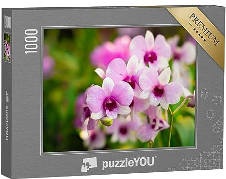 puzzleYOU: Puzzle 1000 Teile Zweig mit wunderschönen Blüten im Orchideengarten - aus der Puzzle-Kollektion Orchideen