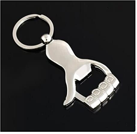 ZZTWER Creative Bottle clés décapsuleur Can bière vin Rouge Ouvre Tentures Anneau de Hanging Hommes Keychain Tire-Bouchon Voiture Pratique métal GIFS Un Tire-Bouchon (Color : B)