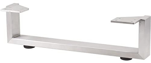 SIMAUSROM Möbelkufe 500x120mm | Tischkufe aus Edelstahl gebürstet | modernes Tischgestell