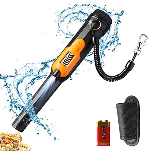 Metal Detector Pinpointer with LCD Display, IP68 Full Waterproof Pin Pointer Wand, 3 Modes Handheld Pinpointing Finder Probe Treasure Hunting with Belt Holster for Adults and Kids, A Battery Included