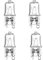 Ampoule G9 40W Dimmable Blanc Chaud, Halogène G9 Pour Four Tolérance De 500°C, G9 Ampoules Capsule Filament 450LM 230V (4 pièces)