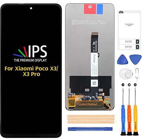 A-MIND para Xiaomi Poco X3/X3 Pro/X3 NFC pantalla LCD táctil digitalizador reemplazo completo Asamblea reparación kits con herramientas
