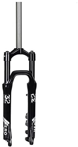 HSQMA BMX Fork 20 Inch Folding Bike Suspension Fork 1-1/8 Straight Spring Mechanical Front Fork 100mm Travel Manual Lockout Disc Brake QR 9MM (Color : 20'' Black)