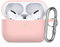 Watruer per AirPods Pro 2 Custodia, Morbida Pelle in Silicone Custodia Protettiva Antiurto con Portachiavi per New Apple Airpods Pro 2nd Gen Case 2022 [LED Anteriore Visibile] - Rosa