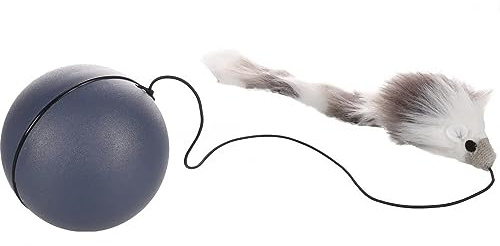 Flamingo CT BOULA MOVING BALL WITH MOUSE GREY DIAMETER 8CM
