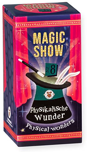 TRENDHAUS 957825 Magic Show Nr. 8 [ Physikalische Wunder ], Verblüffende Zaubertricks für Kinder ab 6 Jahren, Inkl. Online-Videos