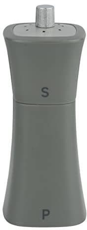 Grunwerg SP-9174GY 2-in-1 Salt Shaker and Pepper Mill, Plastic, Grey