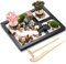 Hiceeden Zen Garden Kit Age 12+ for Desk, 8.5×7.5 Inches Japanese Mini Zen Garden Accessories, Sand Tray Therapy Kit Meditation Gift for Home Office Desk Decor