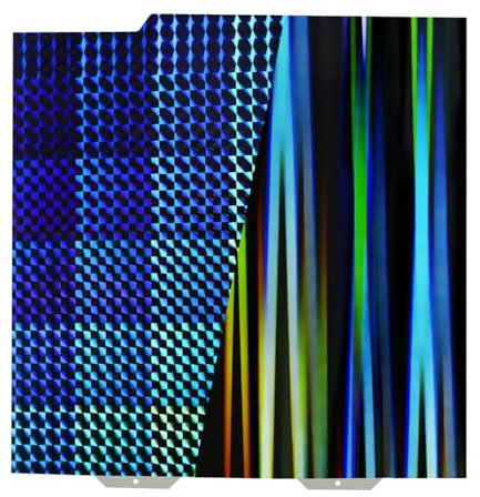 IdeaFormer Doppelseitige H1H Druckplatte 184x184mm für Bambulab, H1H Rainbow Streak+Phantom Spring Steel Druckbett Sheet für Bambu Lab A1 Mini 3D Drucker