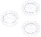 MAGICLULU 3sets Nail Art Display Wheel Nail Polish Display Board for Salon and Home 10pcs*3