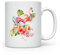MAXIKIWI - Taza de café o té de cerámica suave y duradera para el hogar u oficina, perfecta para cualquier ocasión, flores tropicales de flamenco rosa, 300 ml
