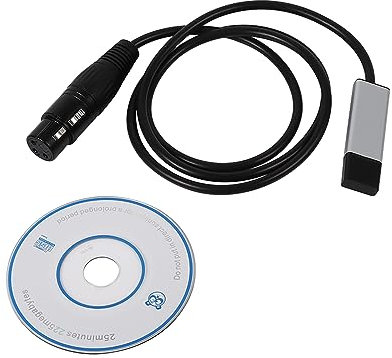 USB-zu-DMX-Schnittstellenadapter, LED DMX512 Studio-Computer PC Bühnenbeleuchtung Controller Dimmer Reibungslose Datenübertragung