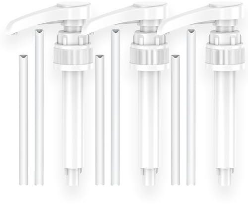 Dosierpumpe für B. Body Nutrition, 3-teilige Vital Drink Erstpumpe Wiederverwendbarer Pumpspender für 500ml/1000ml Flaschen mit 3 Langen und 3 kurzen Schläuchen