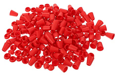 Gogogmee 100 Stück Bunte Kunststoff Kordelstopper Mit Zugstopp Funktion Vielseitig Für Rucksack Pullover Mütze Und Kleidung Rot Einfach Zu Befestigen Geeignet Für Schneiderei Und Selbstgemacht