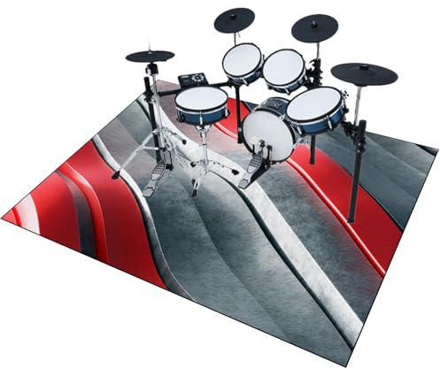 200 x 180 cm Tapis de Batterie Acoustique pour Basse Caisse Claire | Tapis de Batterie | Tapis insonorisant pour Batterie électronique | Tapis de Tambour | Tapis Professionnel Rectangulaire de Jazz