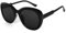 MMOWW Gafas de Sol Redondas Moda Polarizadas con Filtro UV 400 para Mujer Hombre Muy Flexibles y Ligeras (Negro - Gris)