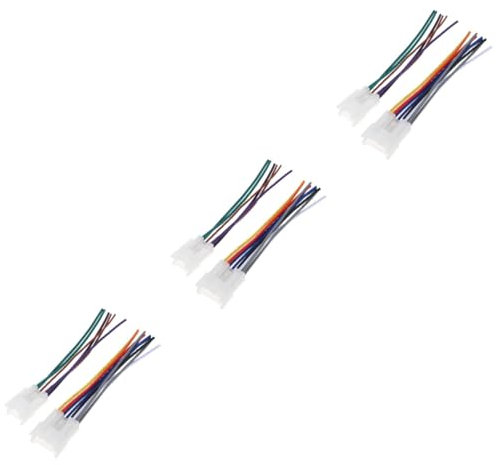CLISPEED 3 Pz Modifica 'audio 'auto Cablaggio 'autoradio Cinturino Radio Cablaggio Radio Stereo Adattatore Cablaggio Radio Kit Cablaggio Autoradio Clip Per Cavi Radio Plastica