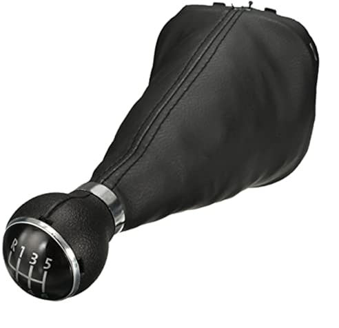 Wivplex Auto Schalthebelabdeckung 6 Gang Auto Schaltknauf Schalthebelmanschette, for VW, for Touran, for Caddy, MK2 2004-2009 Schaltknauf Auto Schaltknauf